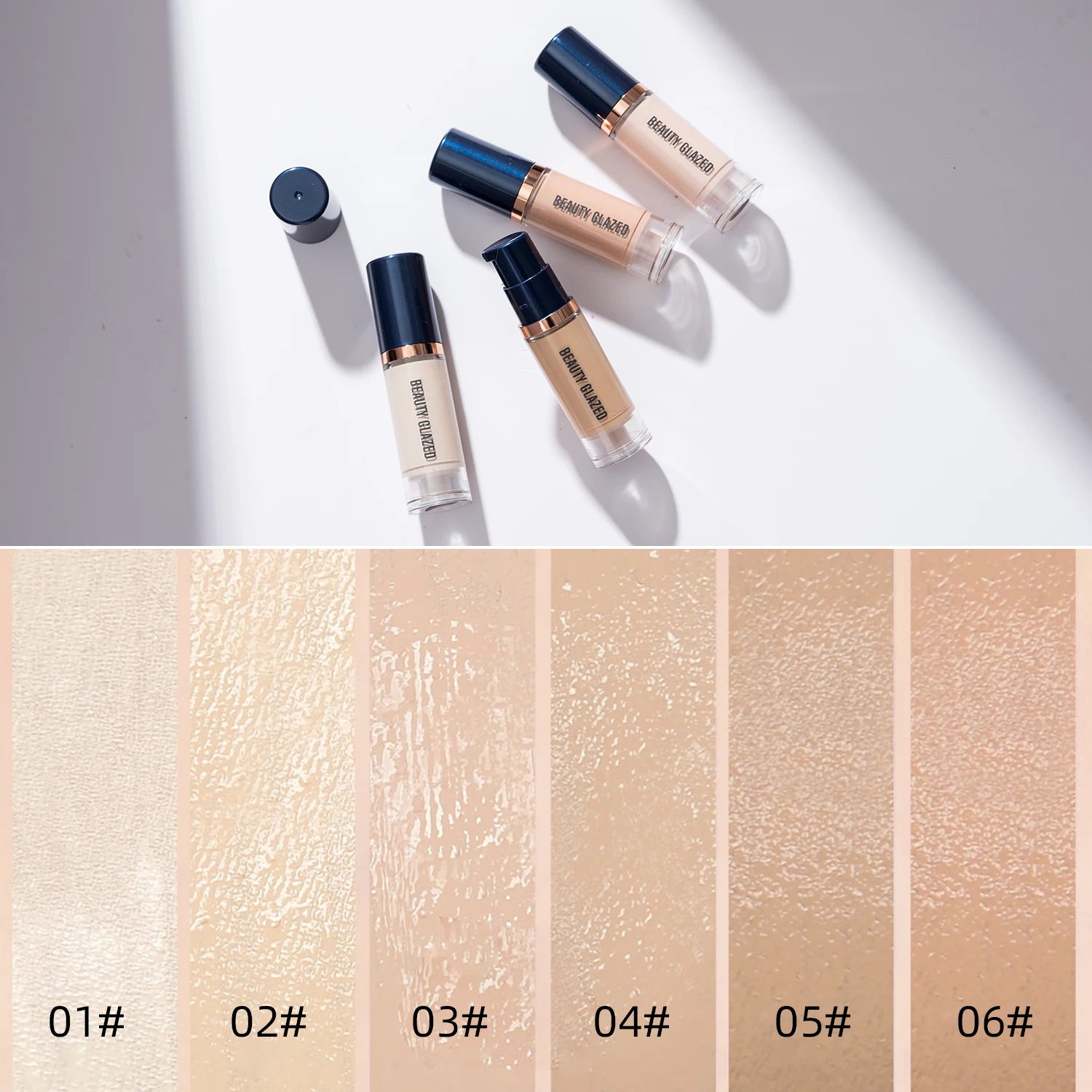 Beauty Glazed 6-Color Liquid Foundation