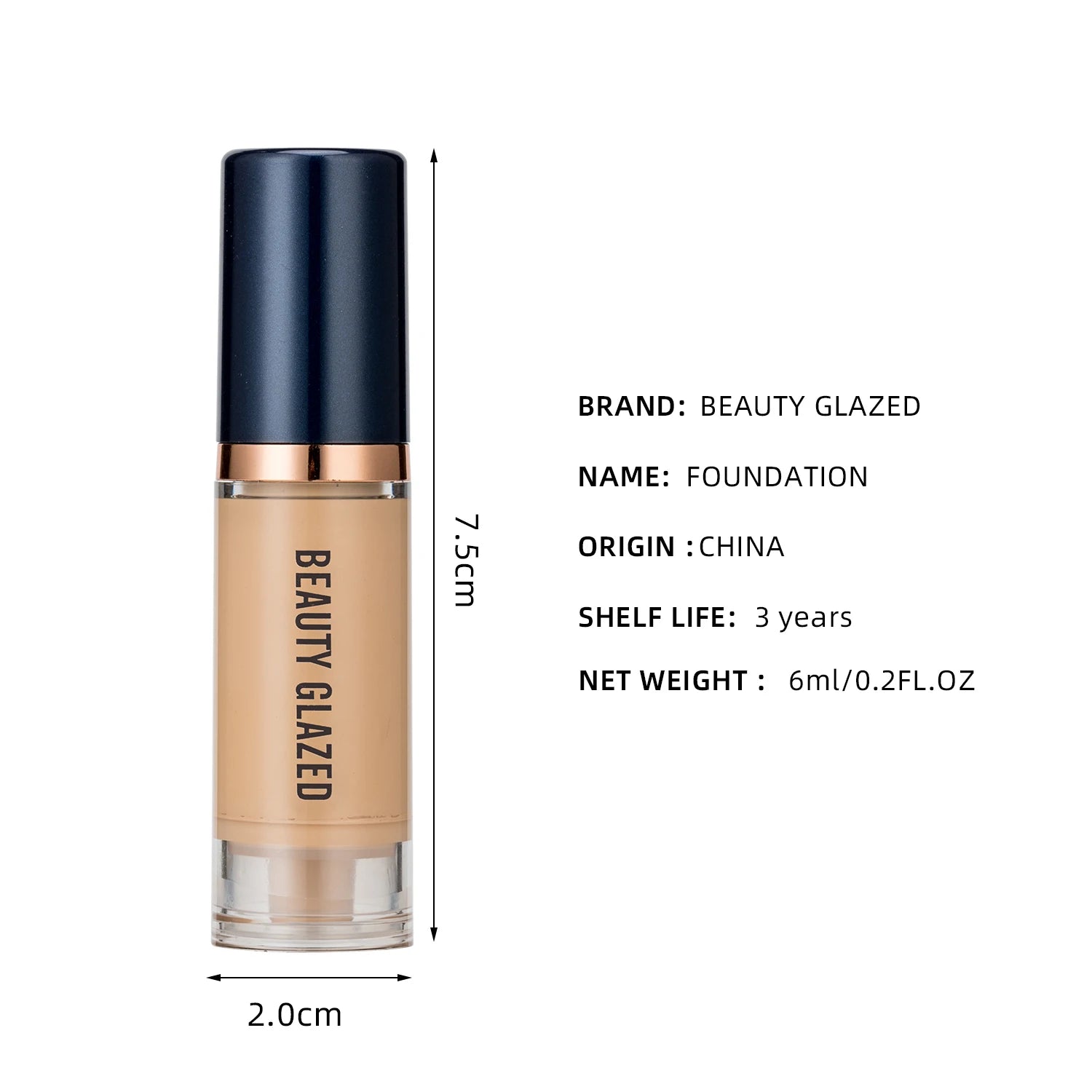 Beauty Glazed 6-Color Liquid Foundation
