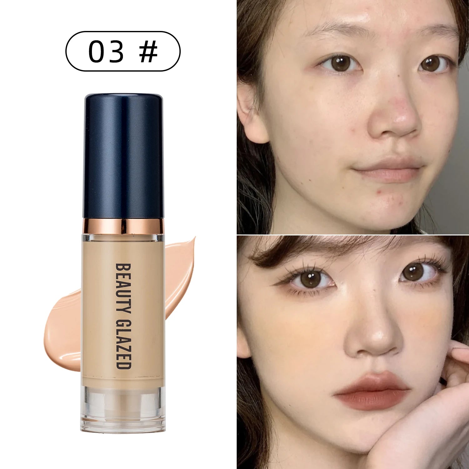 Beauty Glazed 6-Color Liquid Foundation
